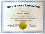 Original Certification AML Laser Academy